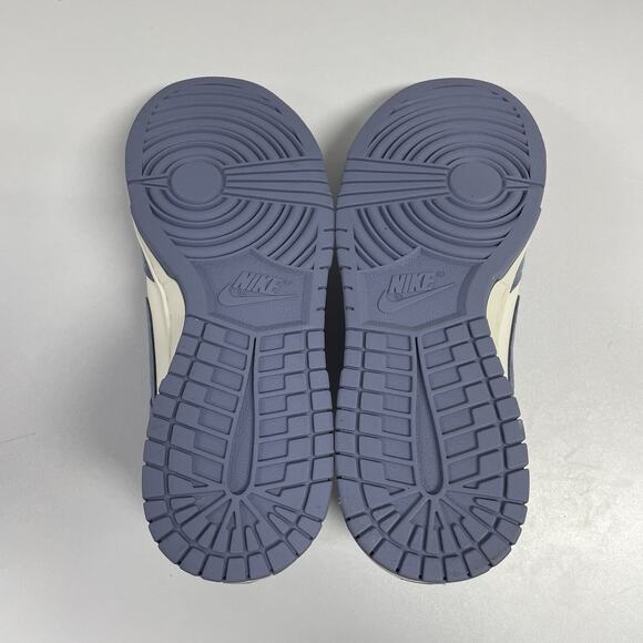 Nike Dunk Low Mini Swoosh World Indigo IB4417 103 Size 7 Women White Blue Suede - Picture 7 of 7